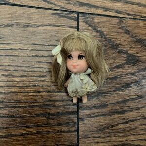 Liddle‎ Kiddles Lucky Locket Lou Blonde Hair 2" Doll Vintage 1966 Mattel